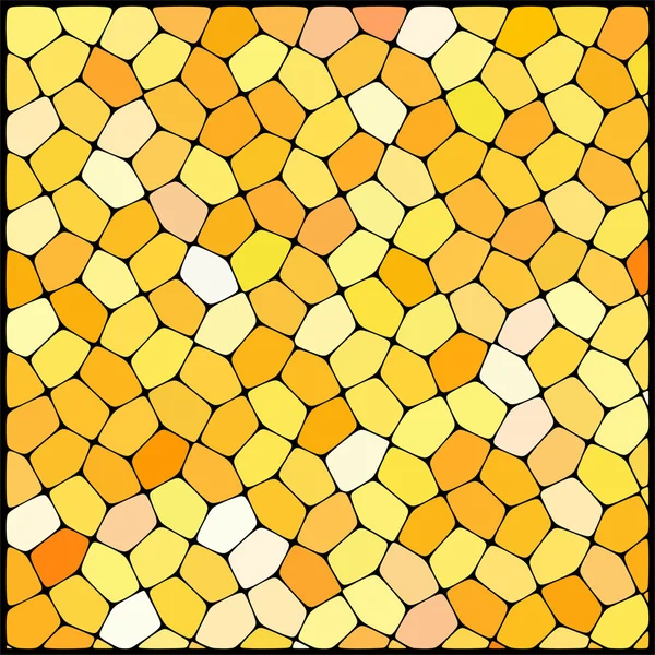 Sfondo astratto costituito da forme geometriche gialle, bianche — Vettoriale Stock