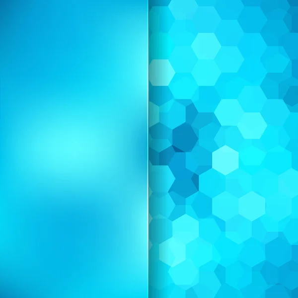 Abstract background consisting of blue hexagons — Stock Vector