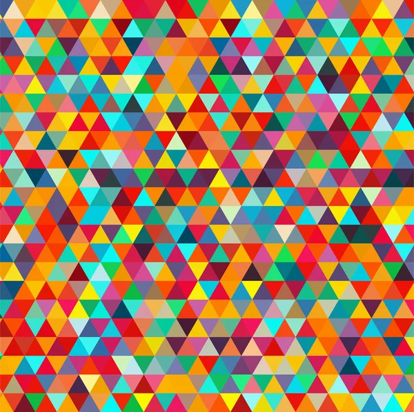 Fond abstrait composé de petits triangles colorés — Image vectorielle