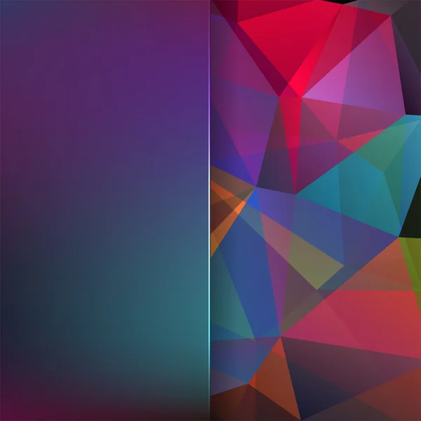 カラフルな三角形で構成される抽象的な背景 — ストックベクタ