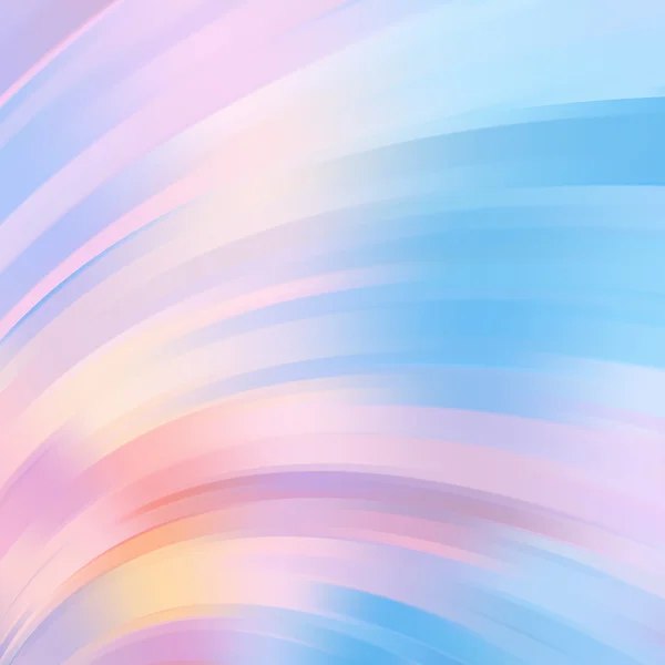 Colorful smooth light pastel-colored lines background. Vector il — Stock Vector