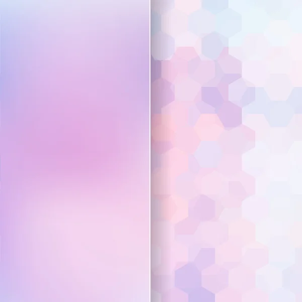Abstrakter Hintergrund bestehend aus rosa, lila Dreiecken. Vektorillustration — Stockvektor