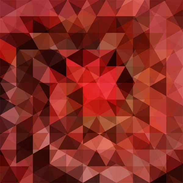 Fondo abstracto compuesto de triángulos rojos, marrones — Archivo Imágenes Vectoriales