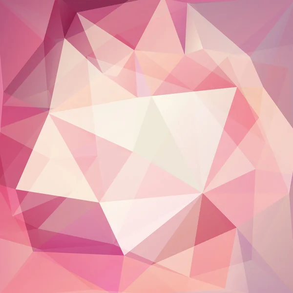 Fondo abstracto que consiste en triángulos de color rosa pastel, ilustración vectorial — Archivo Imágenes Vectoriales