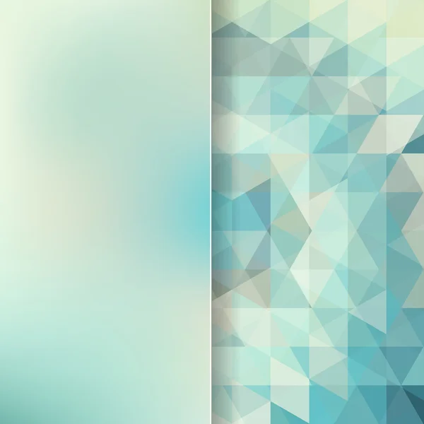 抽象背景组成的淡绿色、 蓝色三角形和亚光玻璃、 矢量图 — 图库矢量图片
