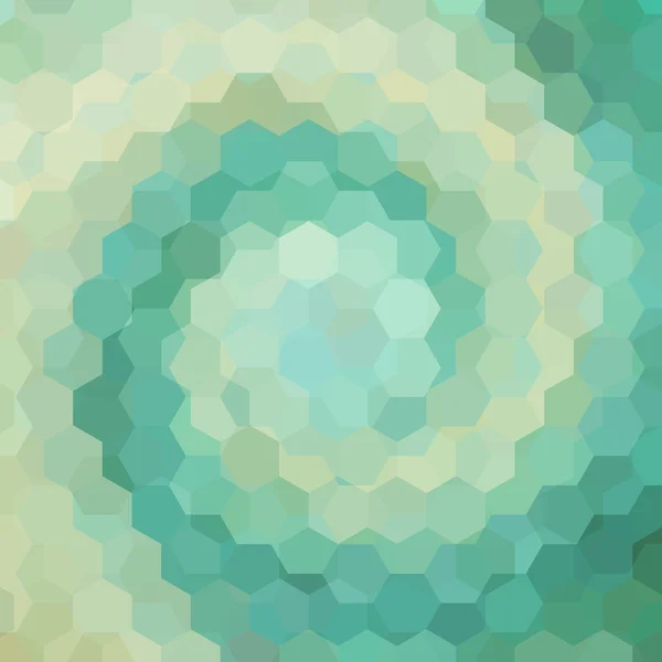 Абстрактный фон, состоящий из зеленого, бежевого шестиугольника, вектора — стоковый вектор