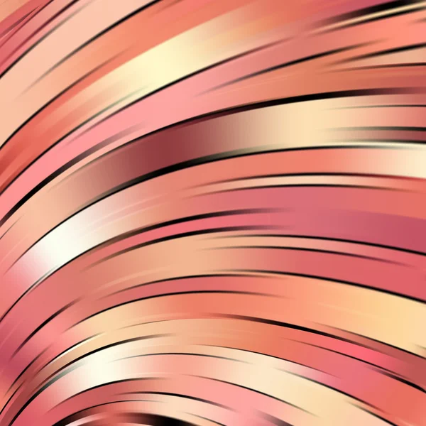 Fond de lignes lumineuses lisses. Couleurs orange, rose. Illustration vectorielle — Image vectorielle