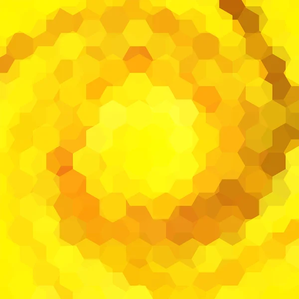 Arka plan sarı, turuncu altıgenler, vecto oluşan — Stok Vektör
