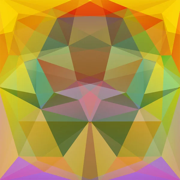Abstrakter Hintergrund bestehend aus gelb, grün, Dreiecken — Stockvektor