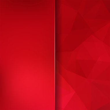 Abstract background consisting of triangles. Red color. Geometric design for business presentations or web template banner flyer. Vector illustration