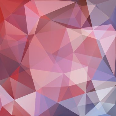 Abstract mosaic background. Pink, beige, brown colors. Triangle geometric background. Design elements. Vector illustration