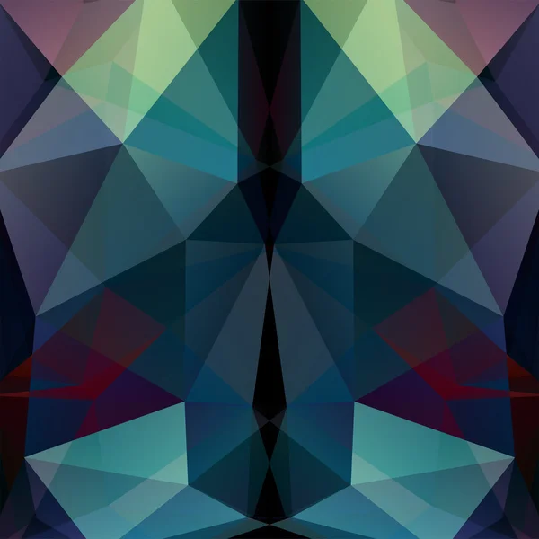 Polygonal vector background. Blue, red, black, white colors. Can be used in cover design, book design, website background. Vector illustration — Διανυσματικό Αρχείο