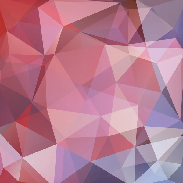 Abstract mosaic background. Pink, beige, brown colors. Triangle geometric background. Design elements. Vector illustration — Stok Vektör