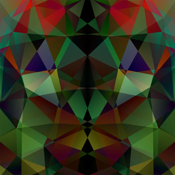 Abstract polygonal vector background. Green, brown, black colors. Colorful geometric vector illustration. Creative design template. — Διανυσματικό Αρχείο