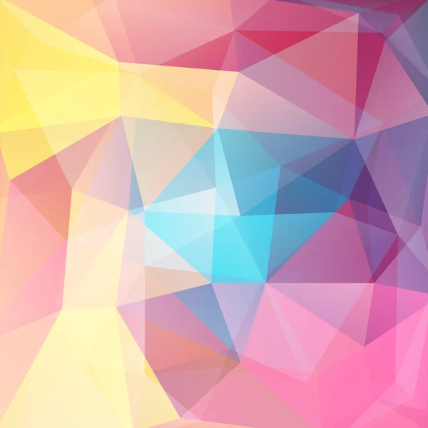 Abstrakter polygonaler Vektorhintergrund. bunte geometrische Vektorillustration. kreative Design-Vorlage. rosa, gelb, blaue Farben. — Stockvektor