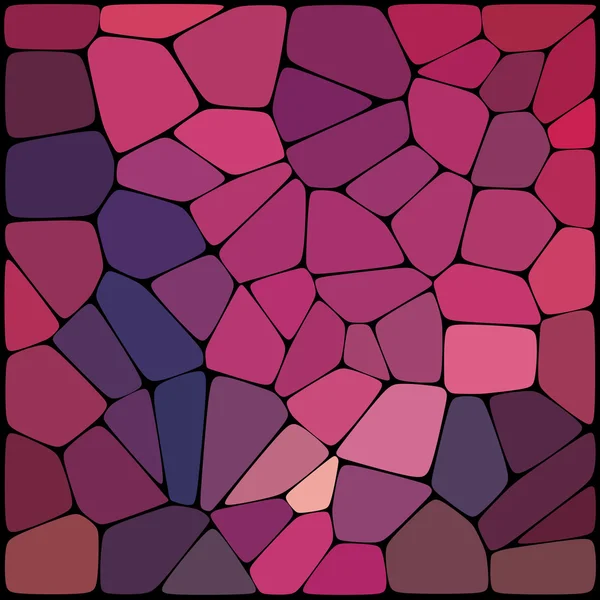 Patrón abstracto de mosaico que consta de elementos geométricos de diferentes tamaños y colores. Ilustración vectorial . — Vector de stock