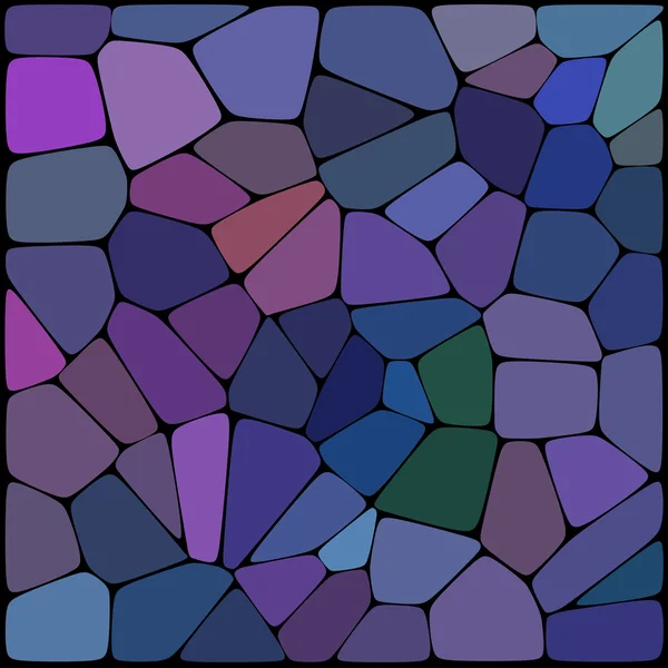 Abstract background consisting of black lines with rounded edges of different sizes and blue, purple geometrical shapes. Vector illustration.
