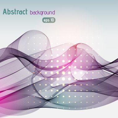 Abstract technology background with stripes. Pink, purple, gray colors. Vector illustration