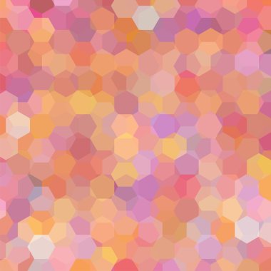 Background of geometric shapes. Colorful mosaic pattern. Vector EPS 10. Vector illustration. Pink, orange colors