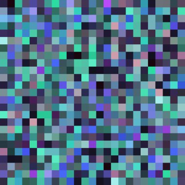 Seamless abstract background with green, black, blue squares, vector illustration