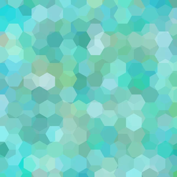 Geometric pattern, vector background with hexagons in pastel green tones. Illustration pattern. Green, blue colors. — Stock Vector