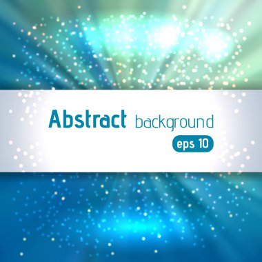 Güzel ışık ışınları. Parlak ES'lerin 10 arka plan. Mavi radyal parlak etkisi. Vektör çizim