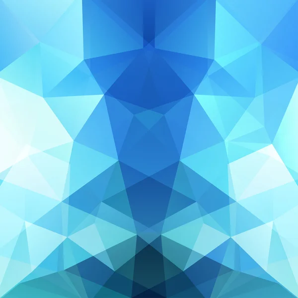 Fundo feito de triângulos. Cores azuis e brancas. Composição quadrada com formas geométricas. Eps 10 — Vetor de Stock