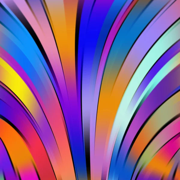 Abstract colorful background with swirl waves. Blue, yellow, orange colors. Abstract background design. Eps 10 vector illustration — 图库矢量图片