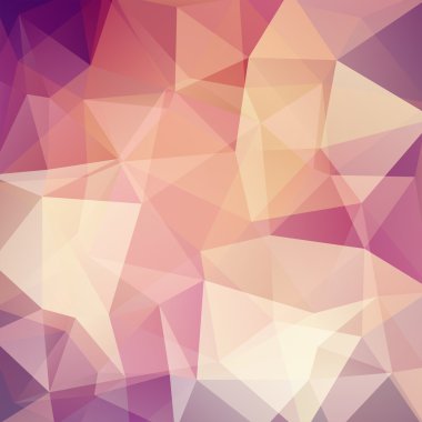 Background of geometric shapes. Pink, beige, purple, white colors. Colorful mosaic pattern. Vector EPS 10. Vector illustration