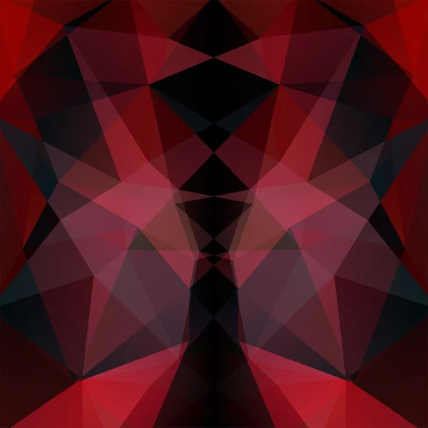 Abstract mosaic background. Red, black colors. Triangle geometric background. Design elements. Vector illustration — 图库矢量图片