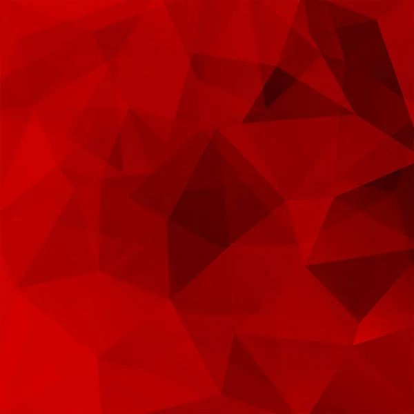 Patrón geométrico, triángulos poligonales vector de fondo en tonos rojos oscuros. Patrón de ilustración — Vector de stock