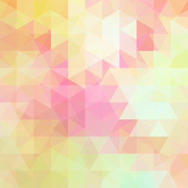 abstract background consisting of green, pink triangles, vector 