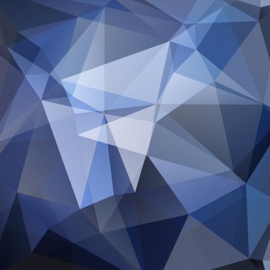 abstract background consisting of blue, black triangles, vector illustration