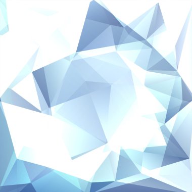 abstract background consisting of white, blue triangles, vector illustration