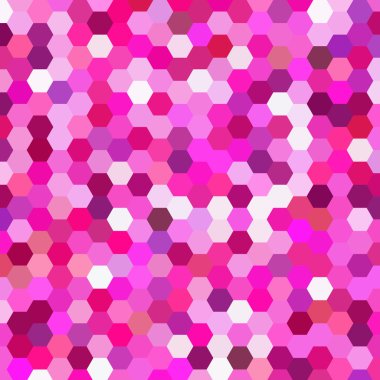 abstract background consisting of pink, white hexagons
