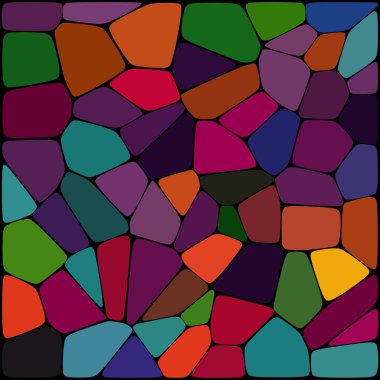 abstract background consisting of  autumn-colored geometrical shapes