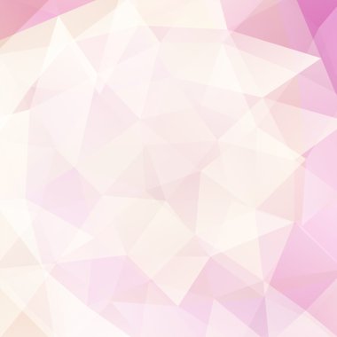 abstract background consisting of white, pink triangles, vector illustration