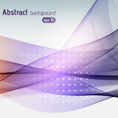 Renkli, pürüzsüz ışık çizgileri. Vektör illüstrasyonu