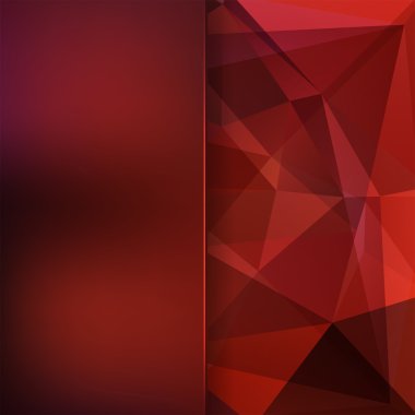 arka plan kırmızı, kahverengi üçgen oluşan