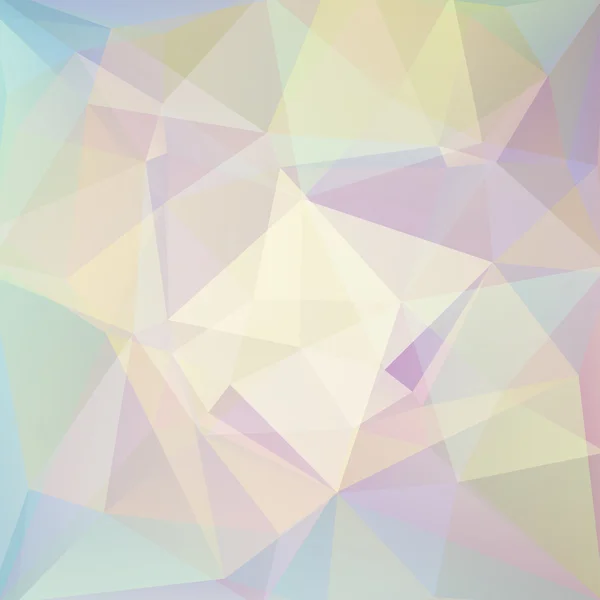 パステル カラーの三角形、ベクトル図から成る抽象的な背景 — ストックベクタ