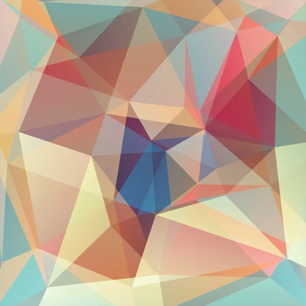 Abstract background consisting of orange, brown, green triangles, vector illustration — 图库矢量图片