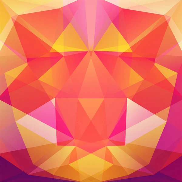 Fondo abstracto compuesto de rojo, triángulos anaranjados, ilustración vectorial — Vector de stock