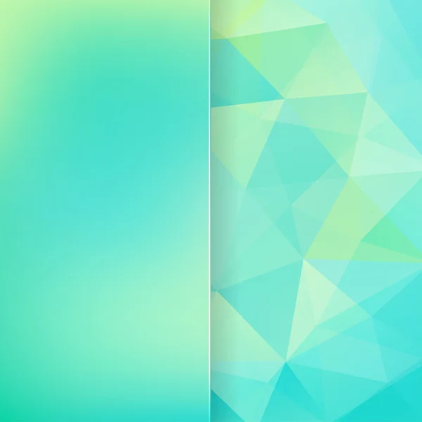 Abstract background consisting of green triangles, vector illustration — Stock Vector