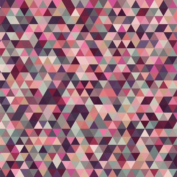 Абстрактный фон, состоящий из маленьких розовых, фиолетовых треугольников — стоковый вектор