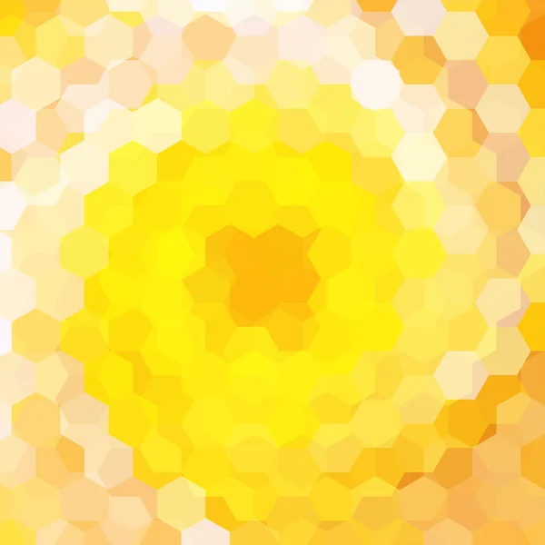 Abstract background consisting of yellow hexagons, vector illustration — Stok Vektör