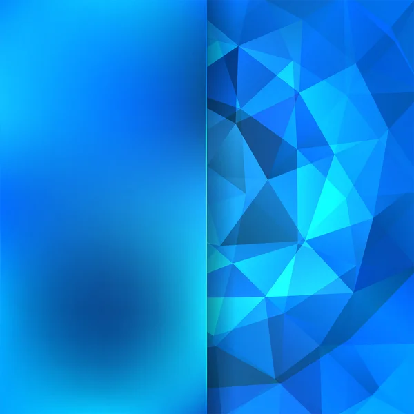 Abstract background consisting of blue triangles — Stock Vector