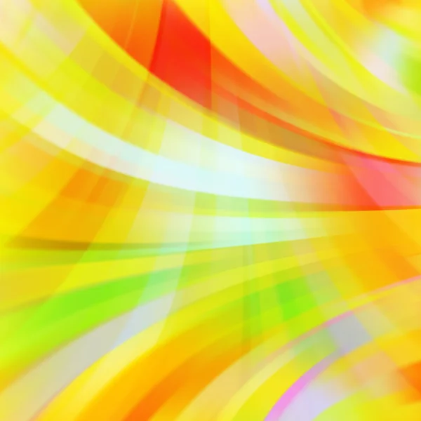Bunte glatte Lichtlinien Hintergrund. gelb, orange, grün. Vektorillustration — Stockvektor