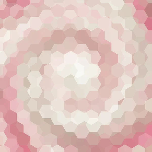 Fond abstrait composé de beige, hexagones roses, illustration vectorielle — Image vectorielle