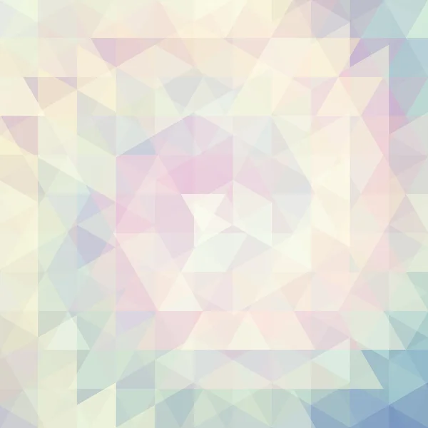 Abstract background consisting of green, pink, beige triangles — Stockvector