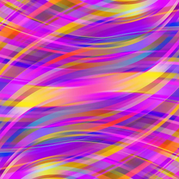 Fond de lignes lumineuses lisses colorées. Couleurs violette, rose, violet, bleu, jaune. Illustration vectorielle — Image vectorielle